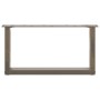 Patas de mesa centro forma U 2uds acero natural 70x(30-31) cm de , Patas para mesas - Ref: Foro24-4013147, Precio: 60,26 €, D...