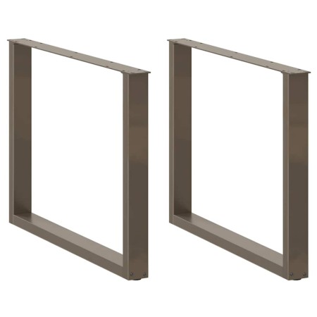 Patas mesa comedor forma U 3uds acero natural 100x(72-73) cm de , Patas para mesas - Ref: Foro24-4013215, Precio: 150,12 €, D...