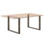 Patas mesa comedor forma U 3uds acero natural 100x(72-73) cm de , Patas para mesas - Ref: Foro24-4013215, Precio: 150,12 €, D...