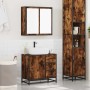 Set de muebles baño 2 pzas madera contrachapada roble ahumado de , Muebles de baño - Ref: Foro24-3300897, Precio: 168,12 €, D...