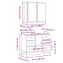 Set de muebles baño 2 pzas madera contrachapada marrón roble de , Muebles de baño - Ref: Foro24-3300904, Precio: 185,86 €, De...