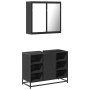 Juego de muebles de baño 2 pzas madera contrachapada negro de , Muebles de baño - Ref: Foro24-3300910, Precio: 157,36 €, Desc...