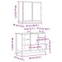 Juego de muebles de baño 2 pzas madera contrachapada negro de , Muebles de baño - Ref: Foro24-3300910, Precio: 157,36 €, Desc...