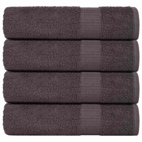 Toallas de baño 4 uds antracita 100x150 cm 360 gsm 100% algodón de , Toallas - Ref: Foro24-136690, Precio: 46,94 €, Descuento: %