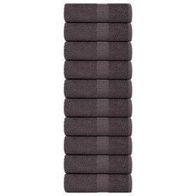 Toallitas de baño 10 uds antracita 15x21cm 360 gsm 100% algodón de , Toallas - Ref: Foro24-136671, Precio: 18,13 €, Descuento: %