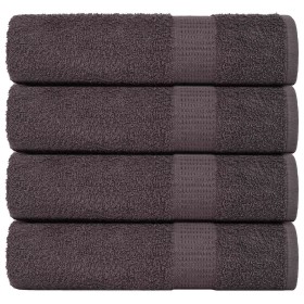 Toallas de ducha 4 uds 100% algodón antracita 70x140 cm 360 gsm de , Toallas - Ref: Foro24-136686, Precio: 41,13 €, Descuento: %