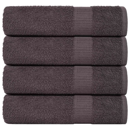 Toallas de ducha 4 uds 100% algodón antracita 70x140 cm 360 gsm de , Toallas - Ref: Foro24-136686, Precio: 41,13 €, Descuento: %