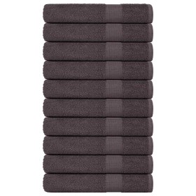 Toallas 10 uds 100% algodón antracita 100x200 cm 600 gsm de , Toallas - Ref: Foro24-136699, Precio: 166,15 €, Descuento: %
