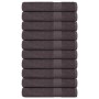 Toallas 10 uds 100% algodón antracita 100x200 cm 600 gsm de , Toallas - Ref: Foro24-136699, Precio: 166,15 €, Descuento: %