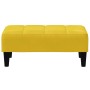 Sofá cama de 2 plazas con taburete terciopelo amarillo en Sofás | Comprar online en Foru.es