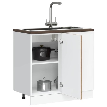 Mueble bajo de cocina porto madera vieja madera reconstituida de , Armarios de cocina - Ref: Foro24-854306, Precio: 81,34 €, ...