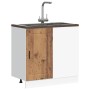 Mueble bajo de cocina porto madera vieja madera reconstituida de , Armarios de cocina - Ref: Foro24-854306, Precio: 81,34 €, ...