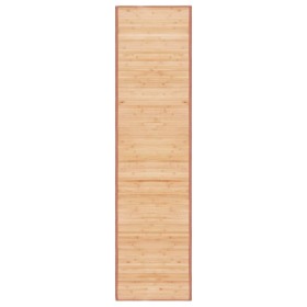 Alfombra de bambú marrón 80x300 cm en Alfombras | Comprar online en Foru.es