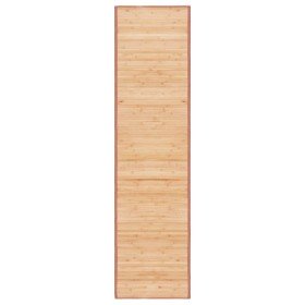 Alfombra de bambú marrón 80x300 cm en Alfombras | Comprar online en Foru.es