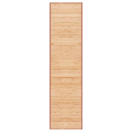 Alfombra de bambú marrón 80x300 cm en Alfombras | Comprar online en Foru.es