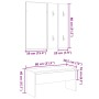 Set de muebles recibidor madera contrachapada roble artesanal de , Bancos para recibidores y almacenamiento - Ref: Foro24-857...