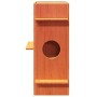 Casa para gatos cera marrón 43x43x90 cm madera maciza pino de , Mobiliario para gatos - Ref: Foro24-859300, Precio: 100,19 €,...