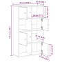 Estantería de madera de ingeniería marrón roble 60x24x101,5 cm de , Librerías y estanterías - Ref: Foro24-860397, Precio: 79,...