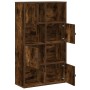 Estantería madera de ingeniería roble ahumado 60x24x101,5 cm de , Librerías y estanterías - Ref: Foro24-860395, Precio: 76,08...