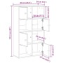 Estantería madera de ingeniería roble ahumado 60x24x101,5 cm de , Librerías y estanterías - Ref: Foro24-860395, Precio: 76,08...