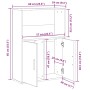 Estantería madera de ingeniería roble ahumado 60x24x85 cm de , Librerías y estanterías - Ref: Foro24-860413, Precio: 59,13 €,...