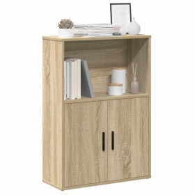Estantería de madera de ingeniería roble sonoma 60x24x85 cm de , Librerías y estanterías - Ref: Foro24-860411, Precio: 59,79 ...
