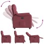 Sillón reclinable de tela rojo tinto de , Sillones - Ref: Foro24-4015683, Precio: 188,89 €, Descuento: %