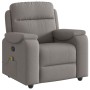 Sillón de masaje reclinable de tela gris taupé de , Sillones - Ref: Foro24-4015697, Precio: 241,36 €, Descuento: %