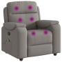 Sillón de masaje reclinable de tela gris taupé de , Sillones - Ref: Foro24-4015697, Precio: 241,36 €, Descuento: %