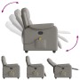 Sillón de masaje reclinable de tela gris taupé de , Sillones - Ref: Foro24-4015697, Precio: 241,36 €, Descuento: %