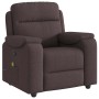 Sillón de masaje reclinable de tela marrón oscuro de , Sillones - Ref: Foro24-4015695, Precio: 219,02 €, Descuento: %