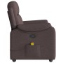 Sillón de masaje reclinable de tela marrón oscuro de , Sillones - Ref: Foro24-4015695, Precio: 219,02 €, Descuento: %