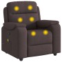 Sillón de masaje reclinable de tela marrón oscuro de , Sillones - Ref: Foro24-4015695, Precio: 219,02 €, Descuento: %