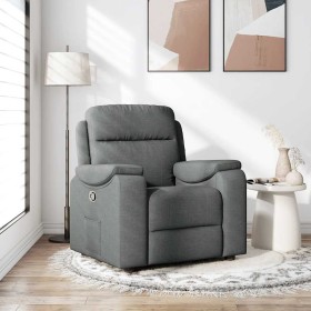Sillón reclinable de tela gris oscuro de , Sillones - Ref: Foro24-4015681, Precio: 240,74 €, Descuento: %