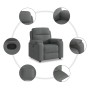 Sillón reclinable de tela gris oscuro de , Sillones - Ref: Foro24-4015681, Precio: 240,74 €, Descuento: %