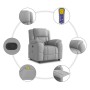 Sillón de masaje reclinable de tela gris nube de , Sillones - Ref: Foro24-4015719, Precio: 248,36 €, Descuento: %