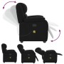 Sillón reclinable de masaje de tela negro de , Sillones - Ref: Foro24-4015712, Precio: 251,60 €, Descuento: %