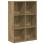 Estantería/Aparador contrachapada roble artesanal 66x30x98 cm de , Librerías y estanterías - Ref: Foro24-855827, Precio: 77,0...