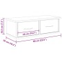Armario pared madera de ingeniería roble artesano 60x26x18,5 cm de , Estantes y estanterías - Ref: Foro24-855859, Precio: 49,...