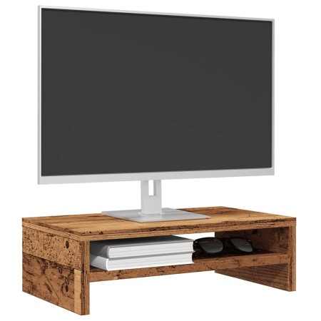 Soporte pantalla madera contrachapada madera vieja 42x24x13 cm de , Muebles TV - Ref: Foro24-855796, Precio: 19,13 €, Descuen...