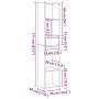 Estantería de madera de ingeniería roble artisan 36x30x171 cm de , Librerías y estanterías - Ref: Foro24-856047, Precio: 91,1...