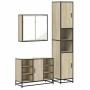Set de muebles de baño 3 pzas madera contrachapada roble Sonoma de , Muebles de baño - Ref: Foro24-3301121, Precio: 290,96 €,...