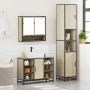 Set de muebles de baño 3 pzas madera contrachapada roble Sonoma de , Muebles de baño - Ref: Foro24-3301121, Precio: 290,96 €,...