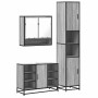 Set de muebles de baño 3 pzas madera contrachapada gris sonoma de , Muebles de baño - Ref: Foro24-3301123, Precio: 299,37 €, ...