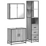 Set de muebles de baño 3 pzas madera contrachapada gris sonoma de , Muebles de baño - Ref: Foro24-3301128, Precio: 252,88 €, ...