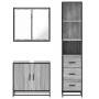 Set de muebles de baño 3 pzas madera contrachapada gris sonoma de , Muebles de baño - Ref: Foro24-3301128, Precio: 252,88 €, ...