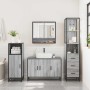 Set de muebles de baño 3 pzas madera contrachapada gris sonoma de , Muebles de baño - Ref: Foro24-3301163, Precio: 275,58 €, ...
