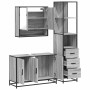 Set de muebles de baño 3 pzas madera contrachapada gris sonoma de , Muebles de baño - Ref: Foro24-3301163, Precio: 275,58 €, ...
