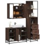 Set de muebles baño 3 pzas madera contrachapada roble marrón de , Muebles de baño - Ref: Foro24-3301154, Precio: 250,43 €, De...