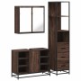 Set de muebles baño 3 pzas madera contrachapada roble marrón de , Muebles de baño - Ref: Foro24-3301154, Precio: 250,43 €, De...